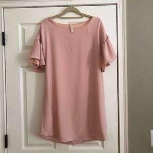 Blushrose Bell Sleeved Shift Dress
